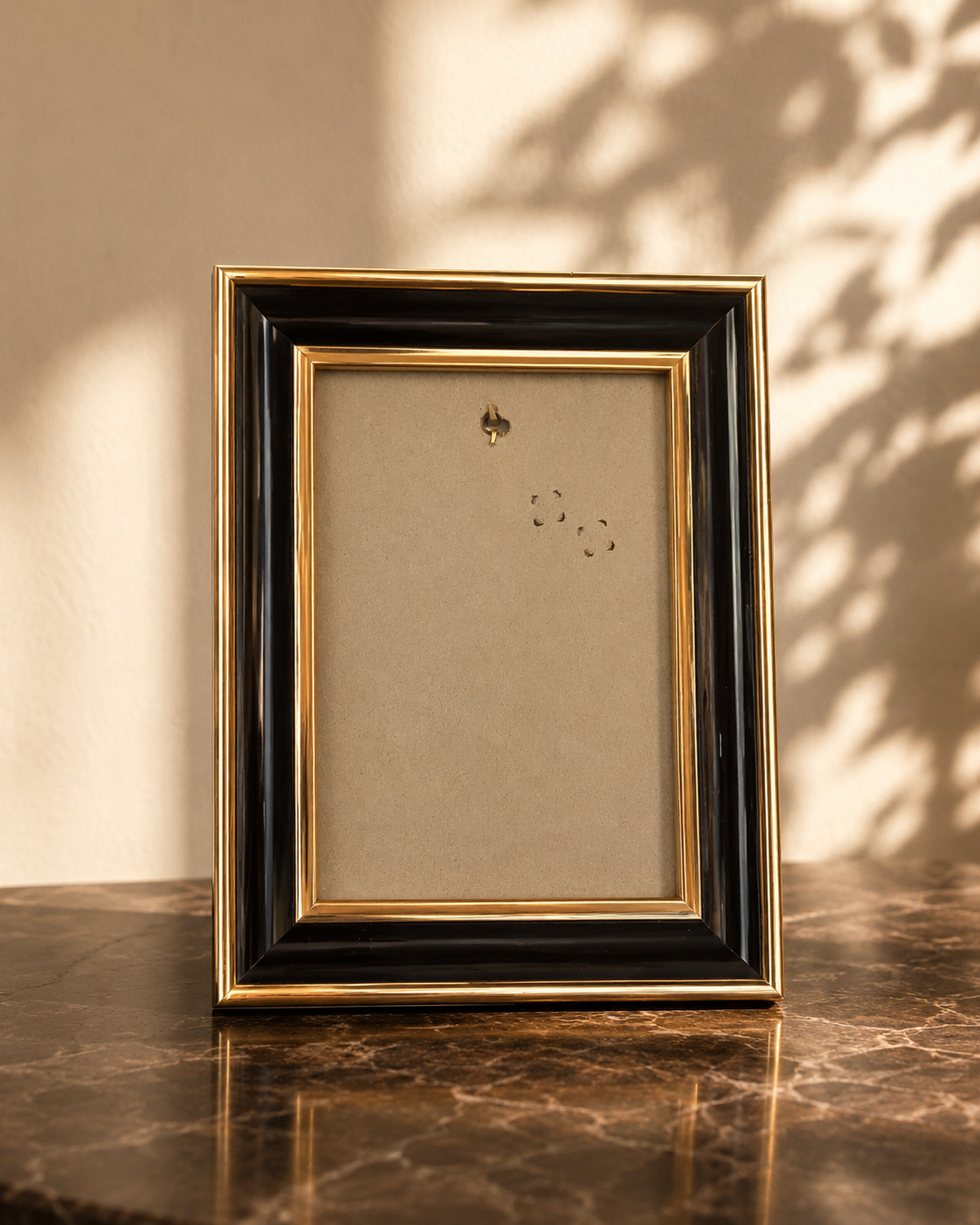 Finest Obituaries | Bilderrahmen schwarz-gold – 12,5 x 16,5 cm