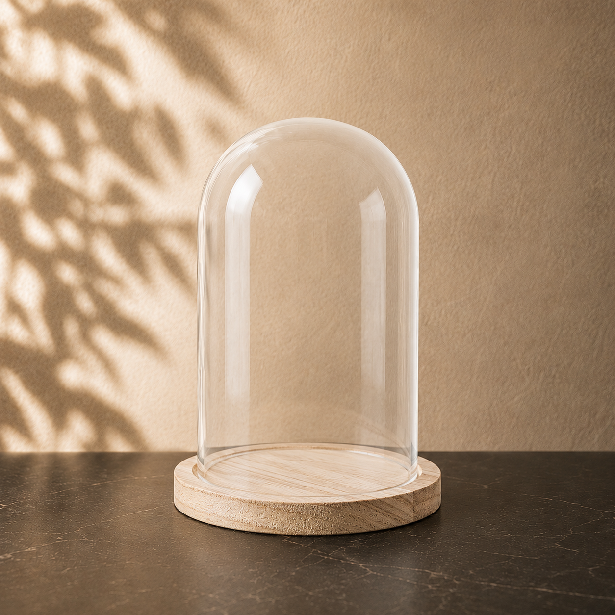 Finest Obituaries |Glasglocke mit Sockel 10x15 cm– Dekokuppel / Display Dome