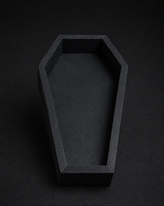 Finest Obituaries | Sargschale aus Holz 18 × 10,3 × 2,5 cm