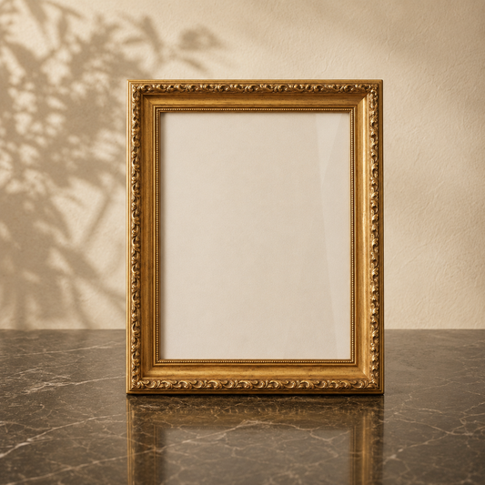 Finest Obituaries | Gold Baroque Picture Frame (A4)