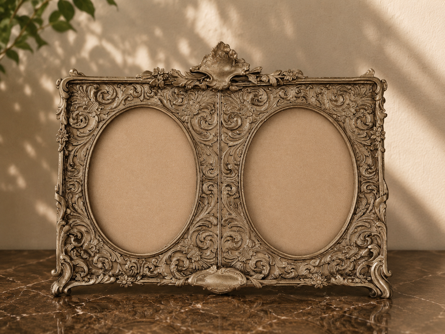 Finest Obituaries | Baroque Picture Frame 17.3 x 14.2 cm - Gold